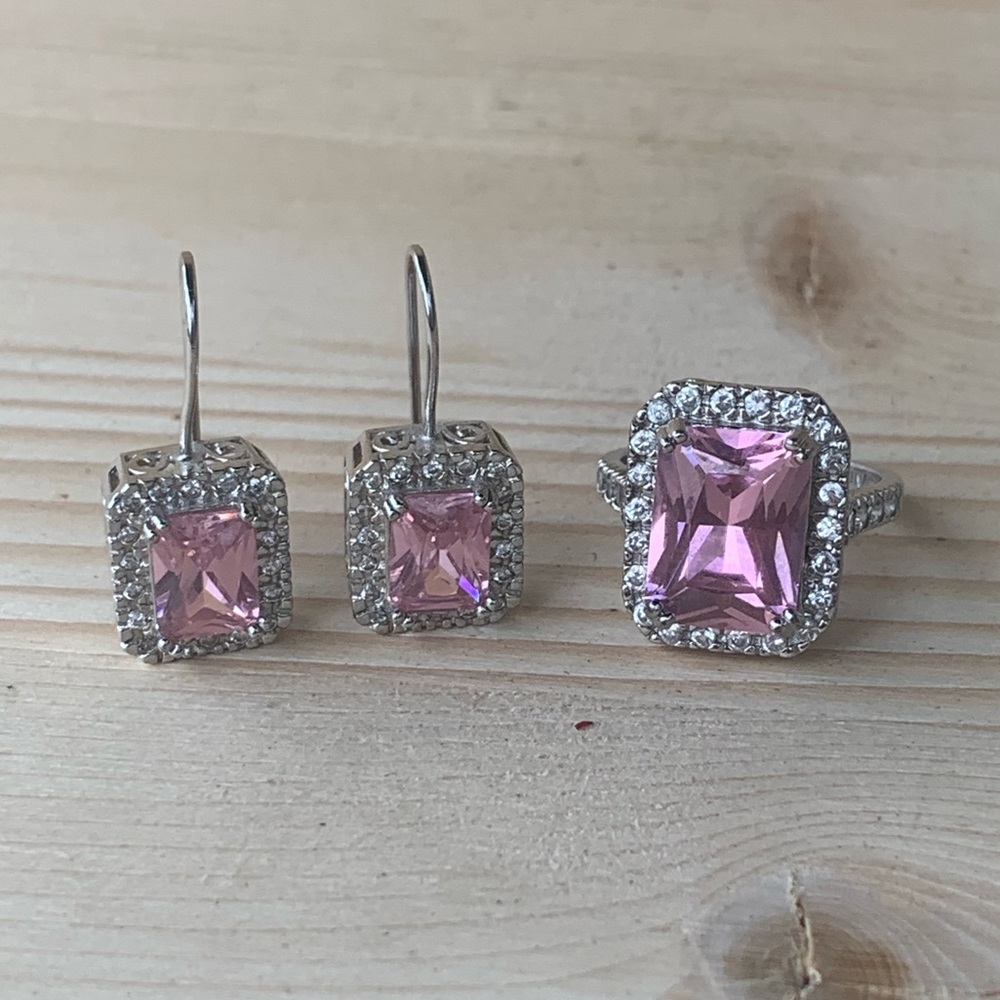 925  ring and earrings set